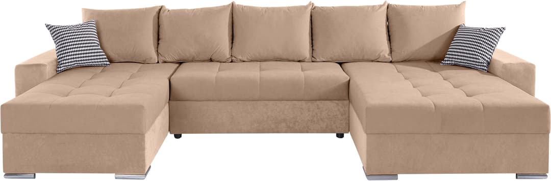 COLLECTION AB Wohnlandschaft Josy XXL U-Form | Beige