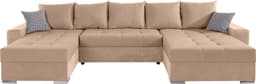 COLLECTION AB Wohnlandschaft Josy XXL U-Form | Beige