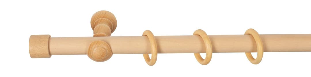 SN DECO GROUP Gardinenstange Cafiro | Holztöne