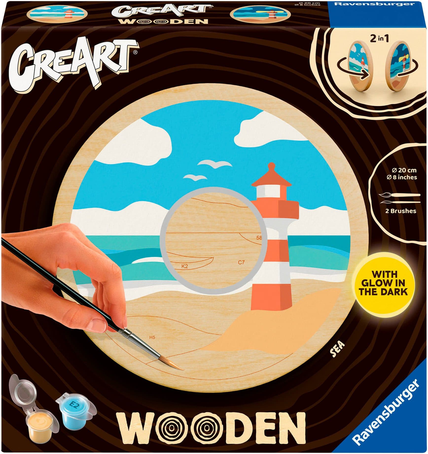 Ravensburger Malen nach Zahlen CreArt Wooden Sea | Mehrfarbig