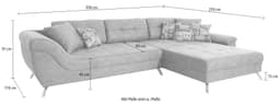 Jockenhöfer Gruppe Ecksofa San Francisco | Grau