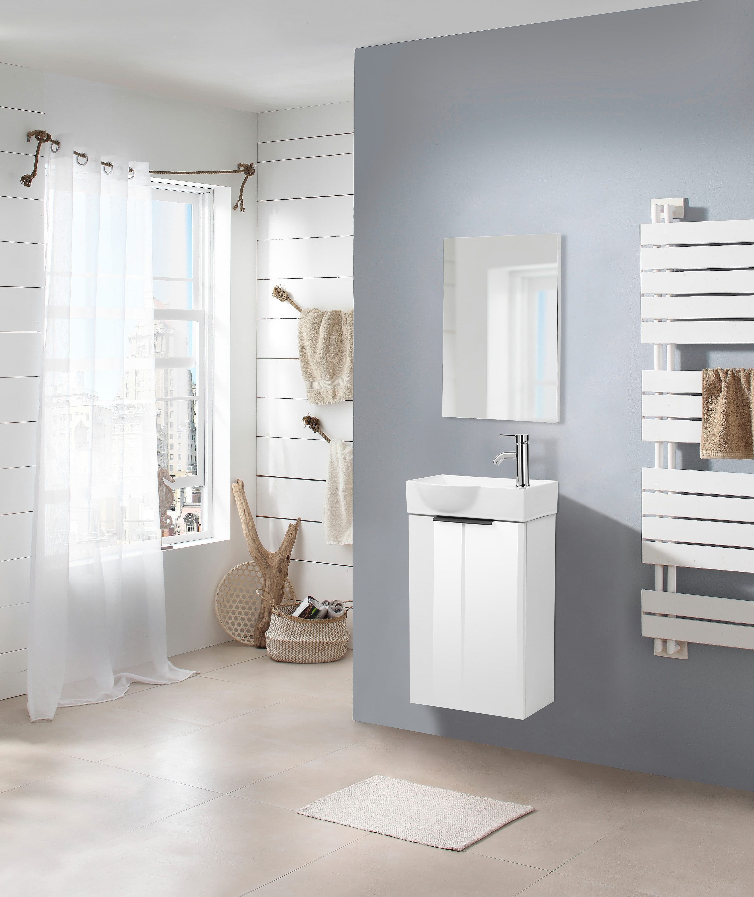 welltime Badmöbel-Set Sienna Gästebad | Weiß