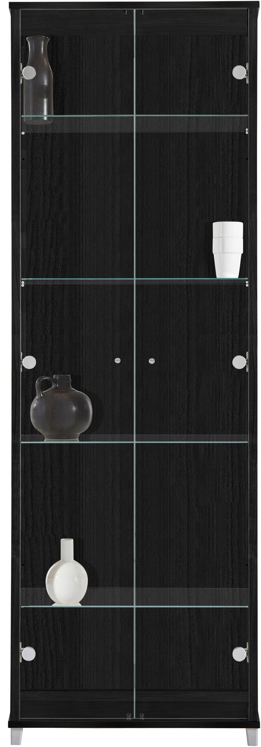 fif möbel Vitrine OPTIMA | Schwarz