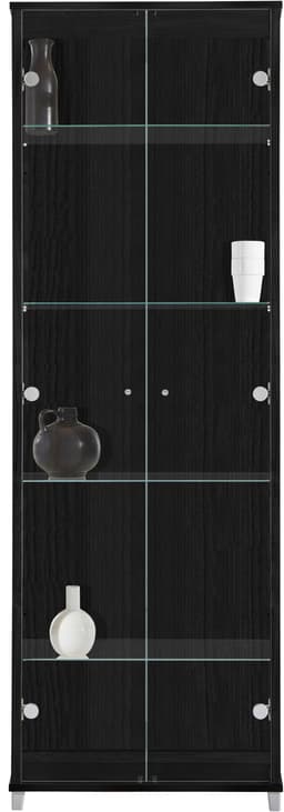 fif möbel Vitrine OPTIMA | Schwarz
