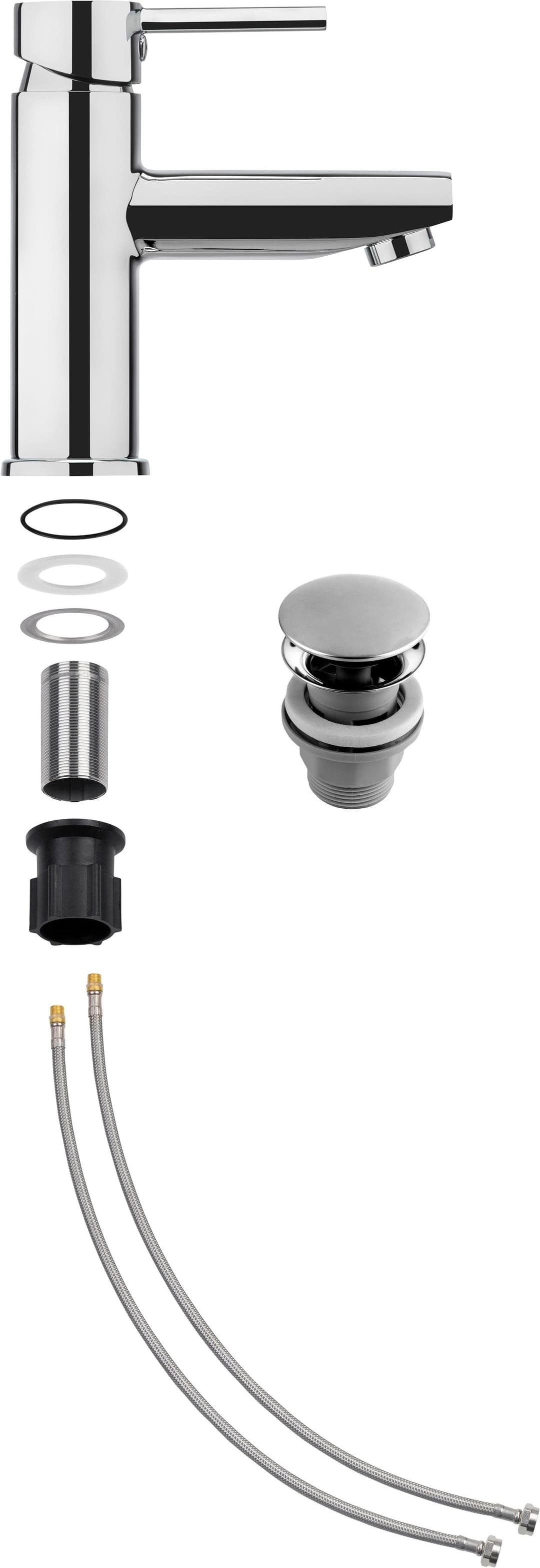 CORNAT Waschtischarmatur Calo HD | Silber