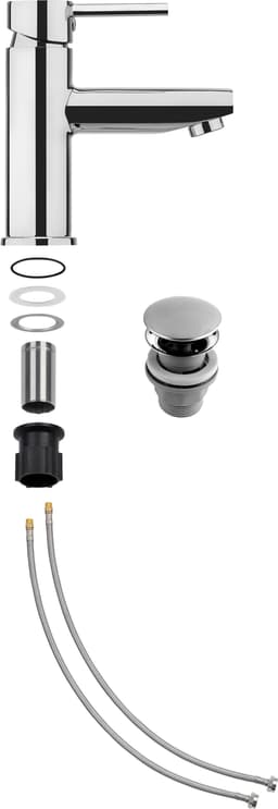 CORNAT Waschtischarmatur Calo HD | Silber