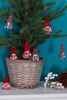 Myflair Möbel & Accessoires Wollwichtel Baumhänger | Rot