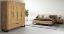 Home affaire Schlafzimmer-Set Bronne | Holztöne
