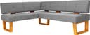 OTTO home Eckbank Ponza | Grau