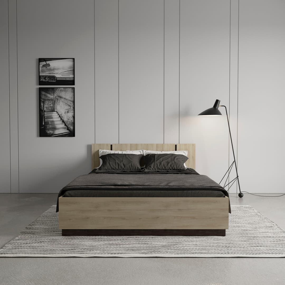 Demeyere GROUP Bettgestell Watson | Holztöne
