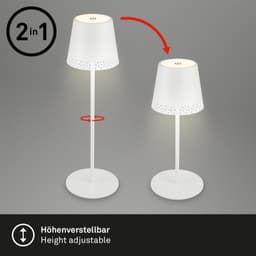 Briloner Leuchten LED Tischleuchte KIKI | Silber