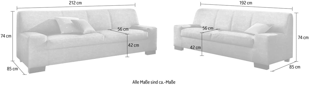 DOMO collection Polstergarnitur Norma | Beige
