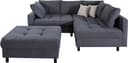 COLLECTION AB Ecksofa Toni L-Form | Grau
