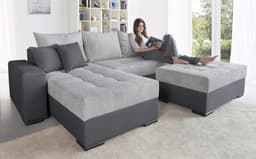 COLLECTION AB Ecksofa Josy L-Form | Grau