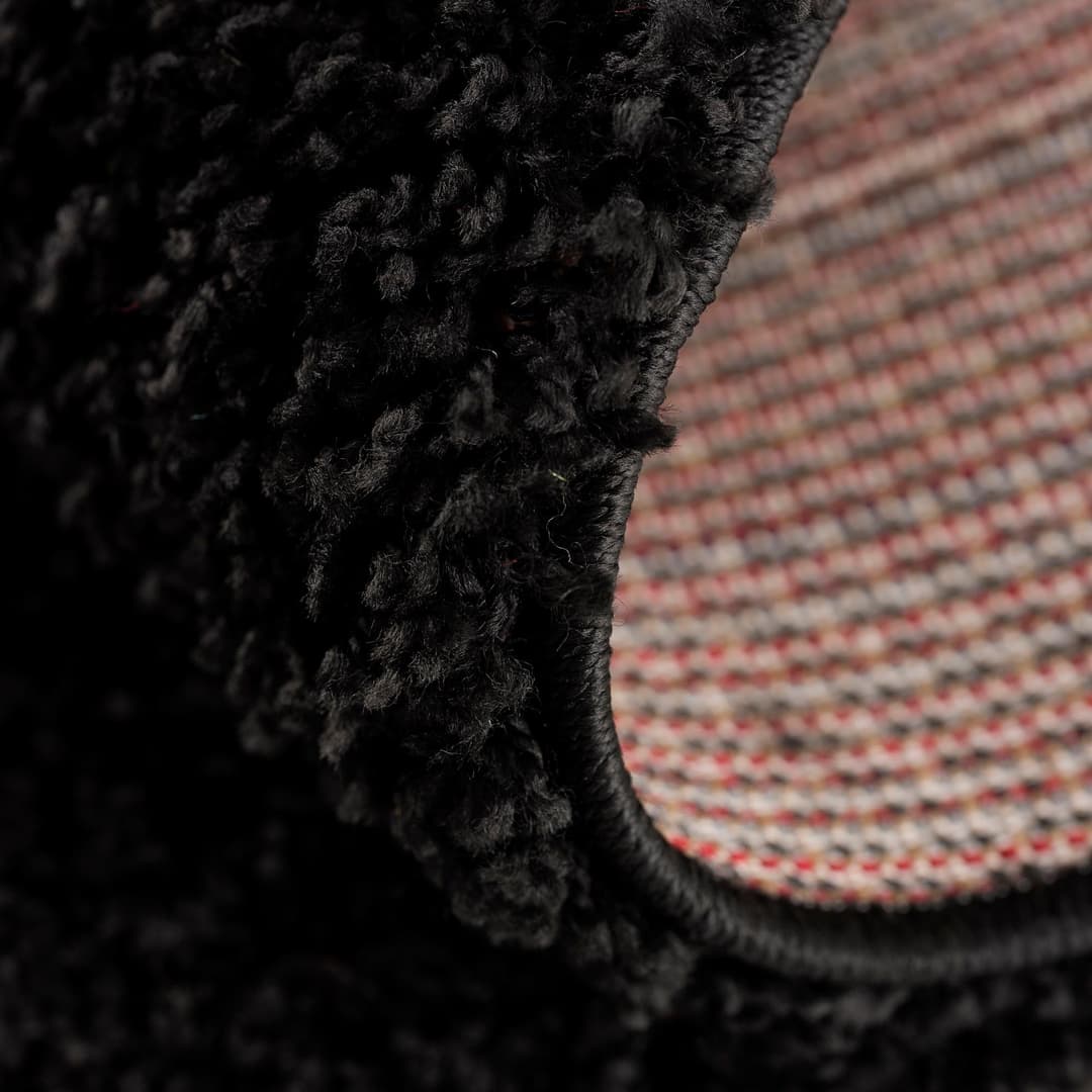 Sanat Hochflor-Teppich LOCA | Schwarz