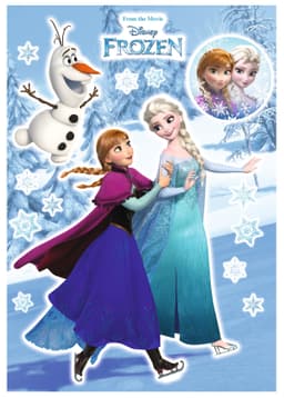 Komar Wandtattoo Anna und Elsa | Mehrfarbig
