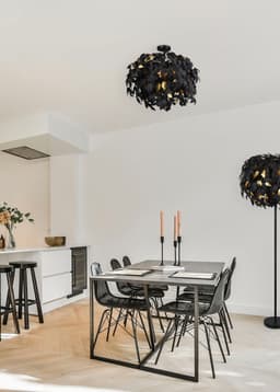 Reality Leuchten Stehlampe Leavy | Schwarz