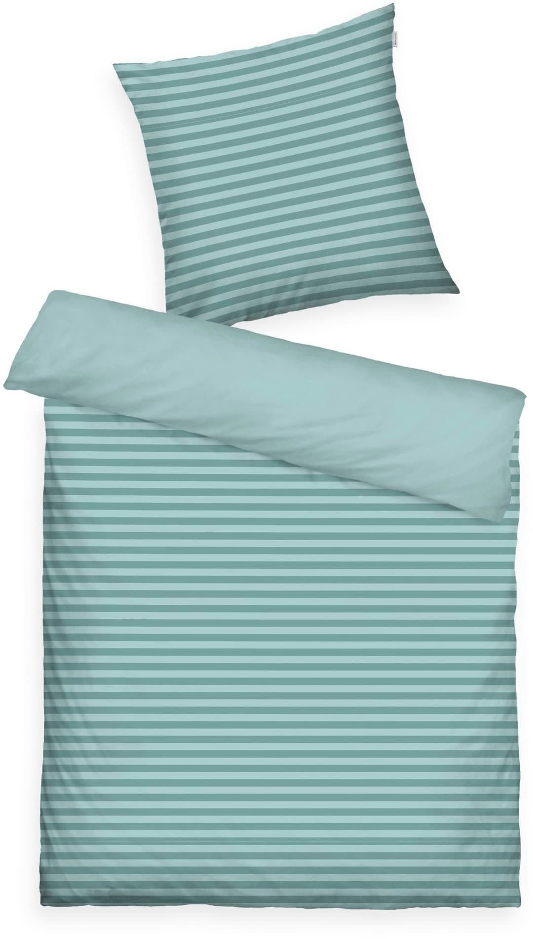 TOM TAILOR HOME MEDIUM STRIPES Bettwäsche | Grün