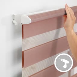 Doppelrollo Duo Rollo Klemmfix | Rosa