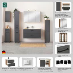 welltime Waschtisch Trento | Braun