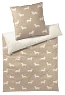 Elegante Bettwäsche Dogs | Braun 2