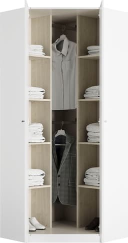 priess Eckkleiderschrank Barcelona | Weiß