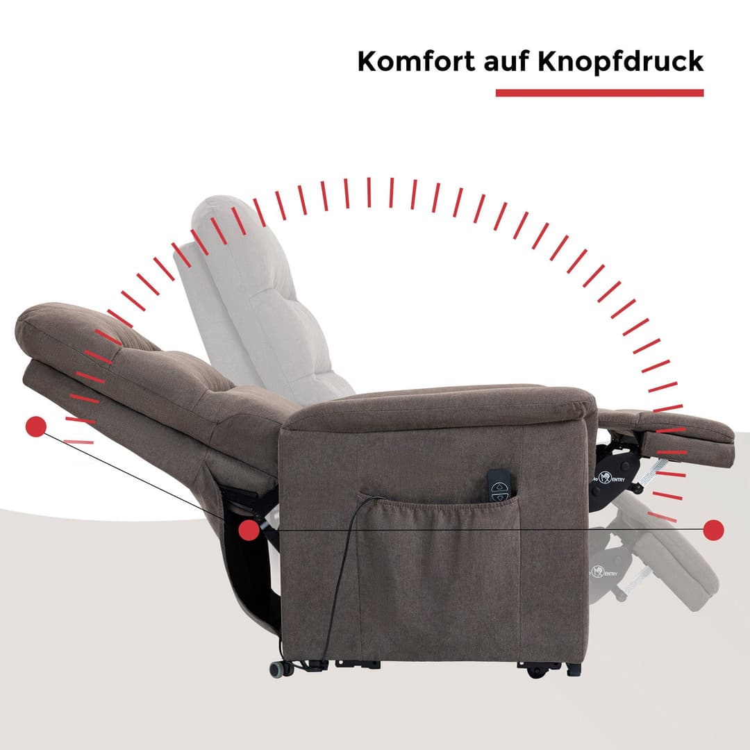 Duo Collection TV-Sessel Whitehorse XXL | Grau