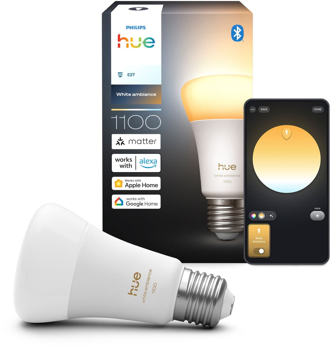 Philips Hue LED-Leuchtmittel White Ambiance 1100lm | Weiß