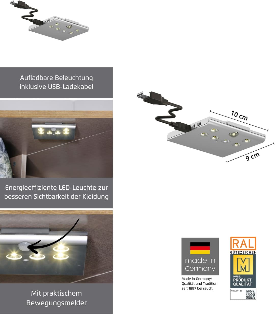 rauch LED Einbauleuchte | Weiß