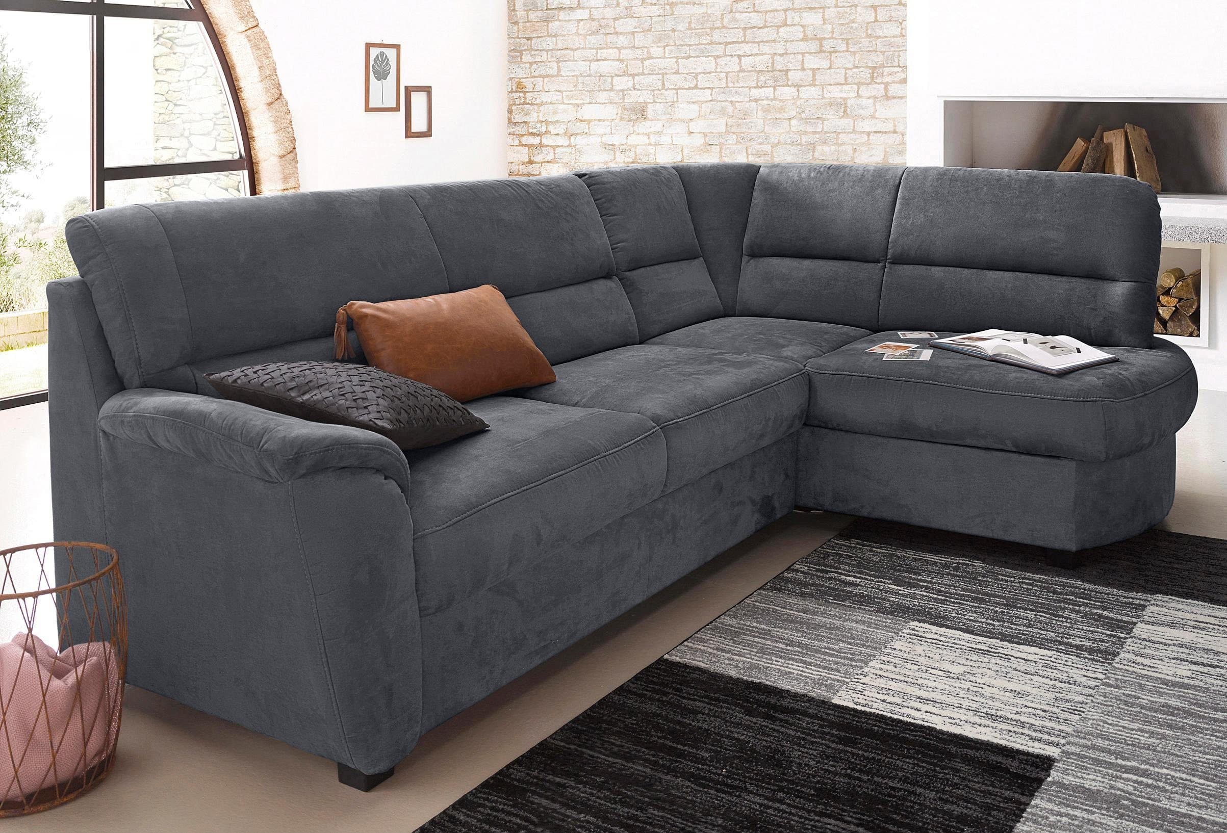 sit&more Ecksofa Pandora L-Form | Grau
