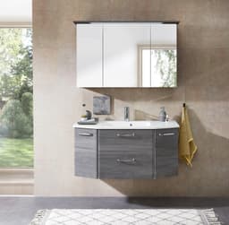 Saphir Quickset 328 Badmöbel-Set | Grau