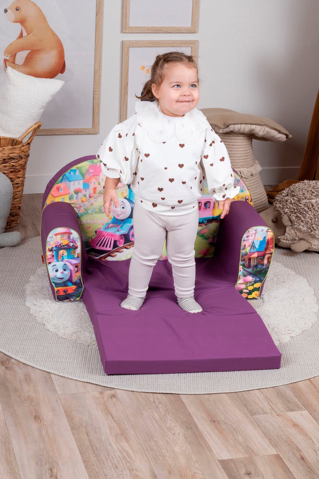 Knorrtoys® Sofa Happy train | Lila
