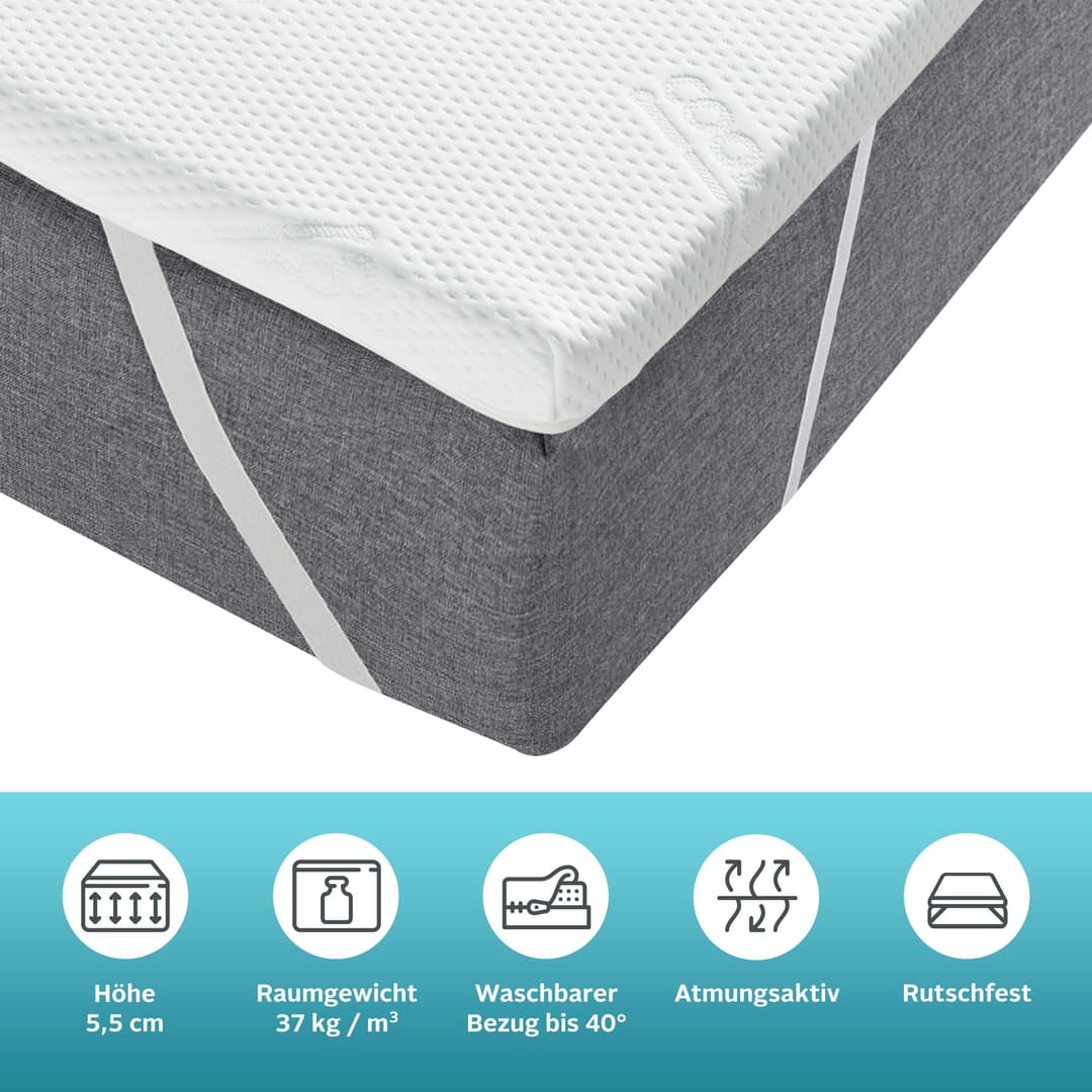 OTTO home Topper Aquam | Weiß