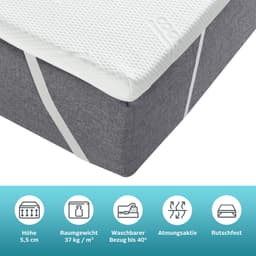 OTTO home Topper Aquam | Weiß