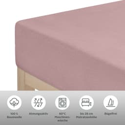 OTTO home Spannbettlaken BLACKBERRY | Rosa