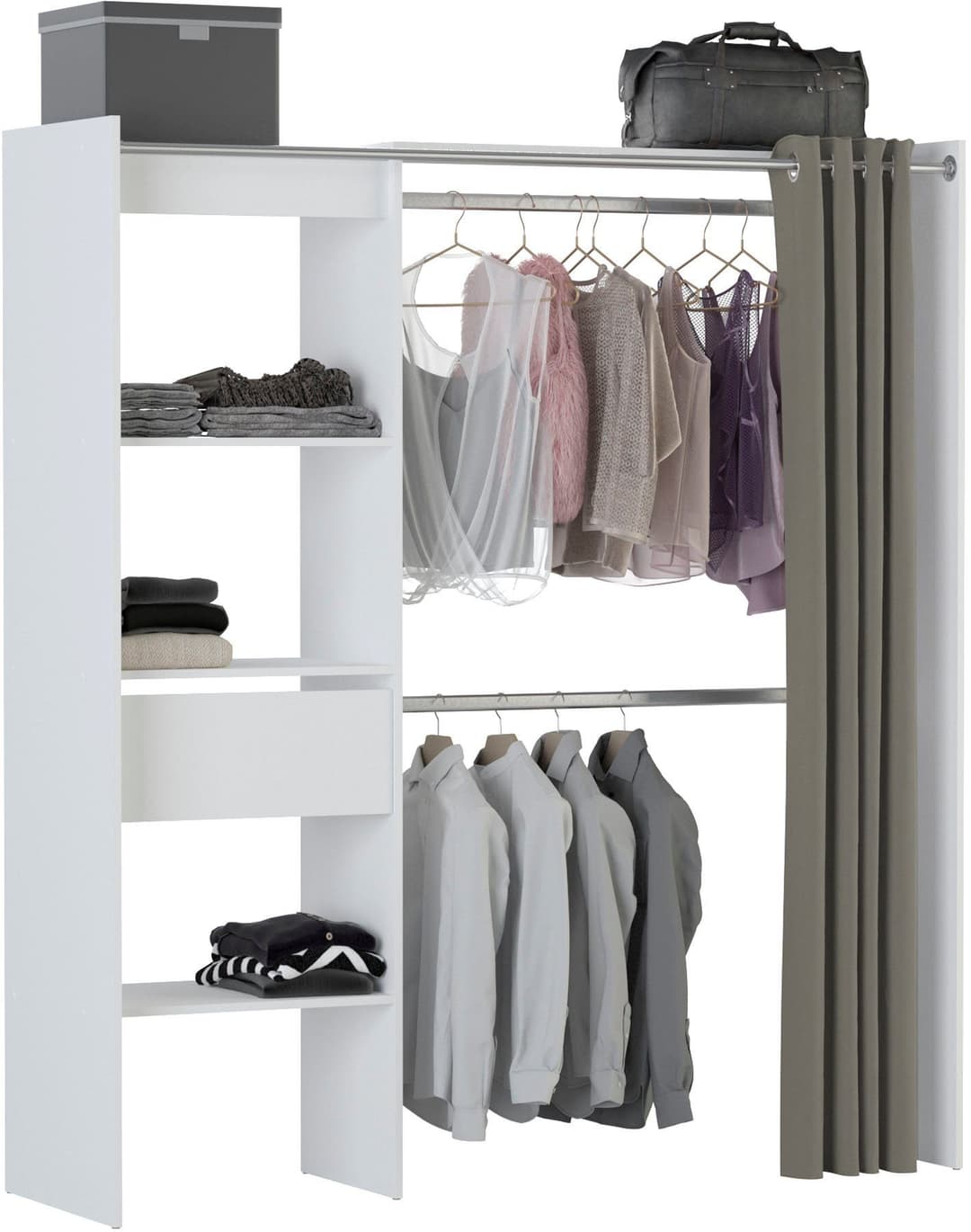 Demeyere GROUP Vorhang-Schrank Chicago | Weiß