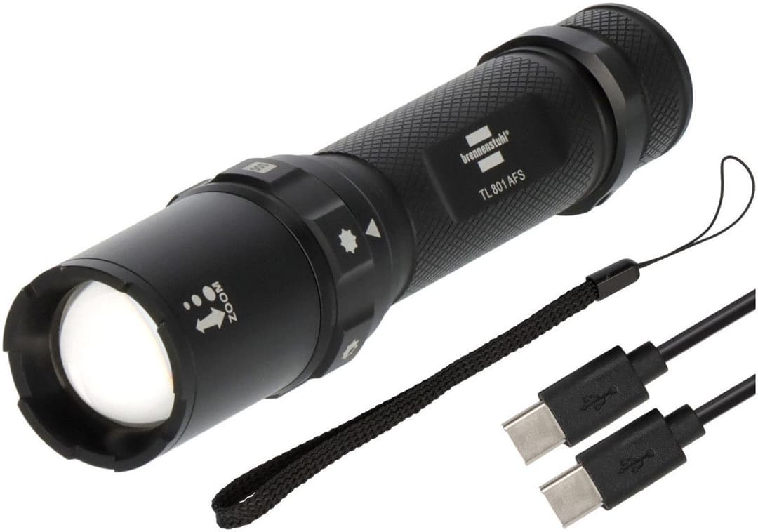 Brennenstuhl Fokus Selektor LED Taschenlampe TL 801 AFS | Schwarz