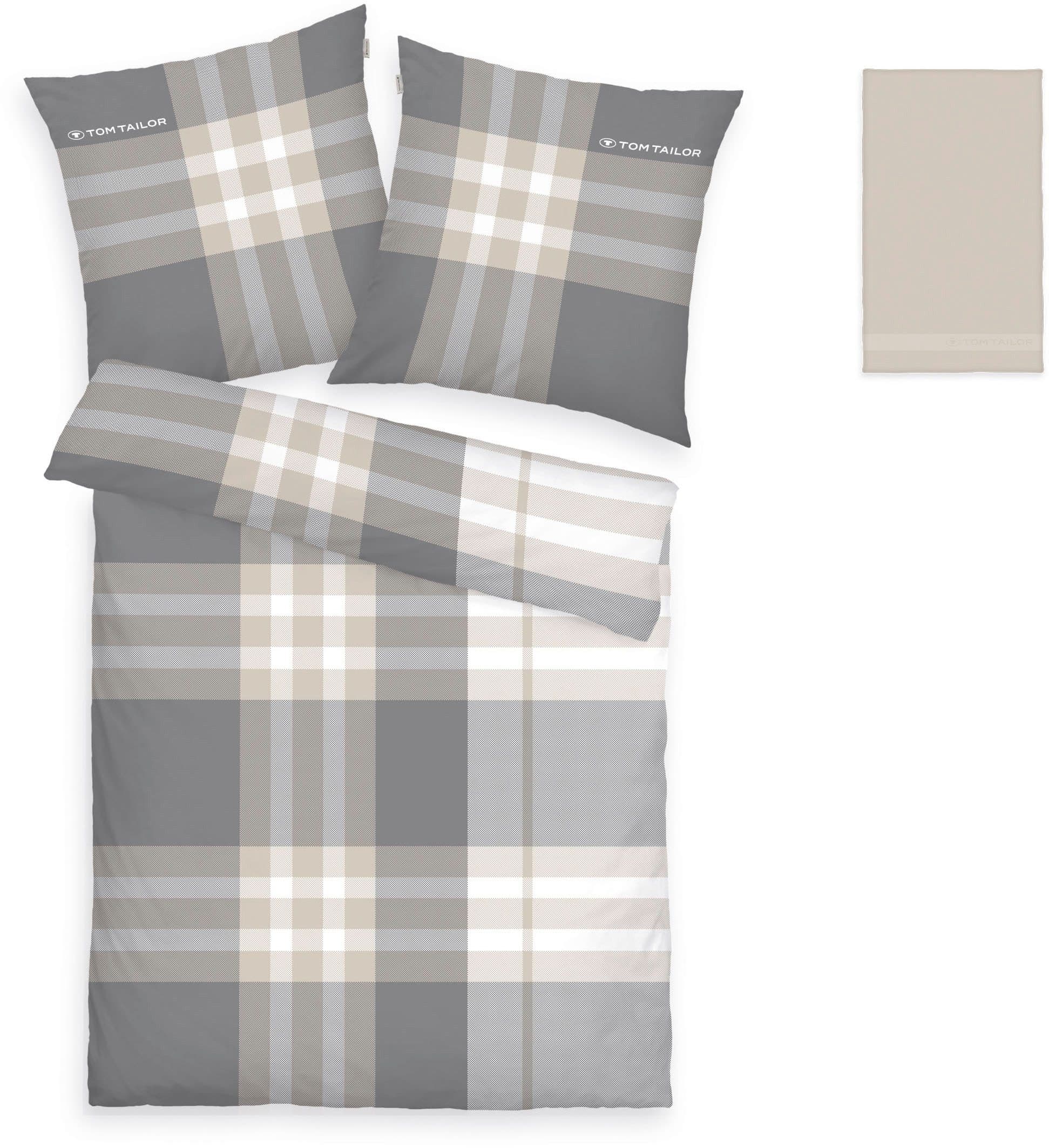 TOM TAILOR HOME Bettwäsche Nick | Beige