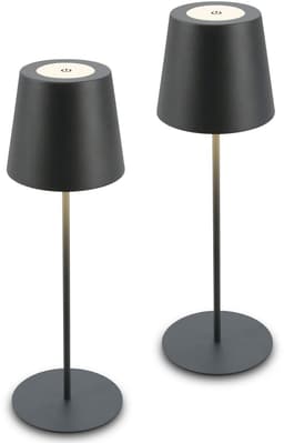 Briloner Leuchten Tischleuchte 2er Set LED Tischlampe kabellos
