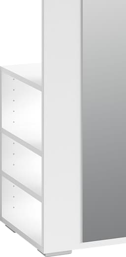 byLIVING Garderobenpaneel Ben | Weiß