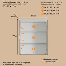 welltime Spiegelschrank Avena | Weiß