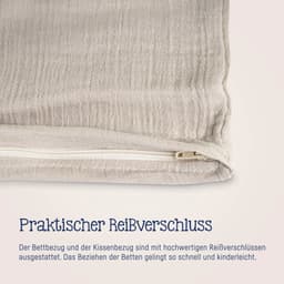 Julius Zöllner Kinderbettwäsche Musselin | Beige