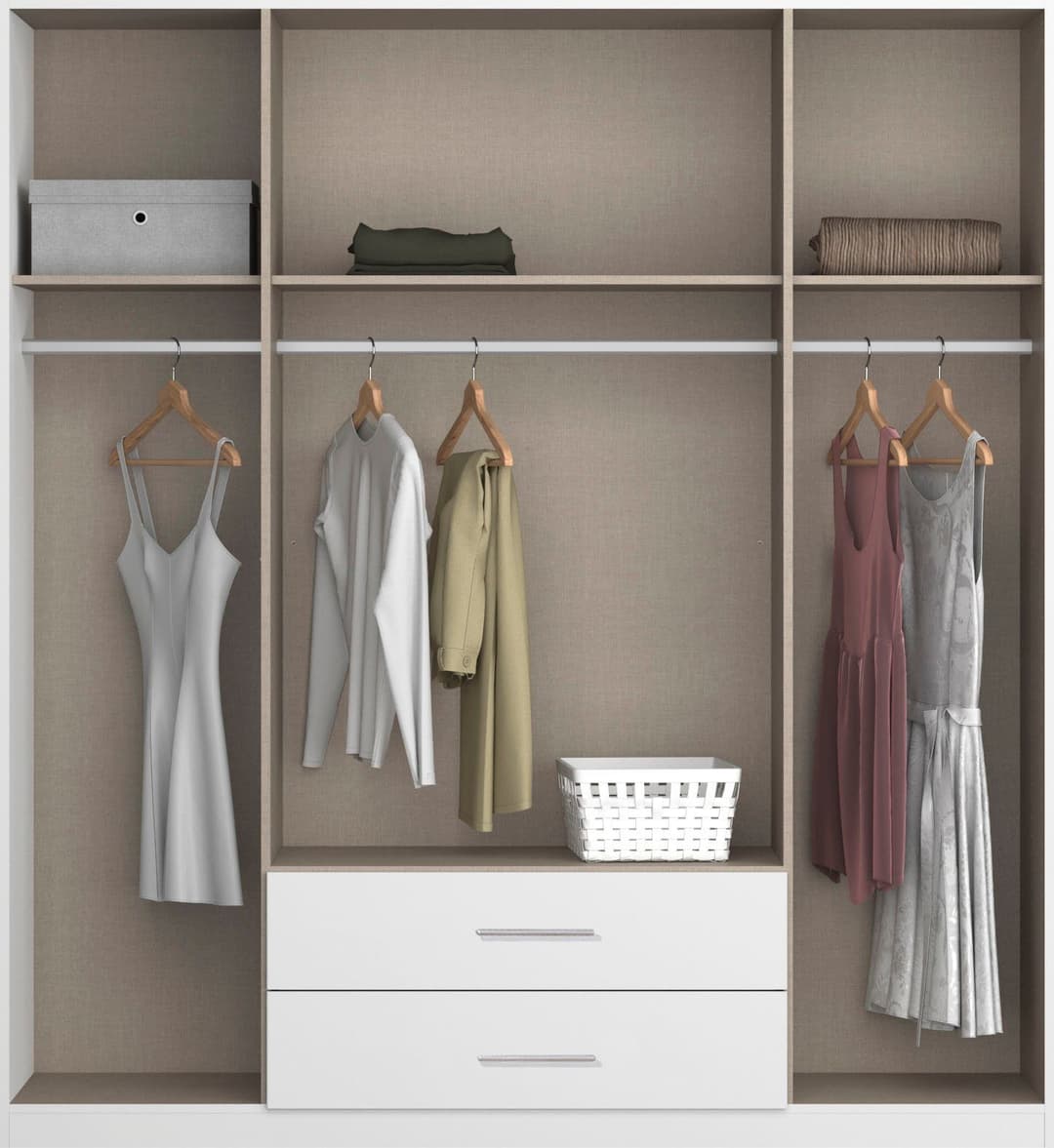 rauch Drehtürenschrank Micro | Weiß