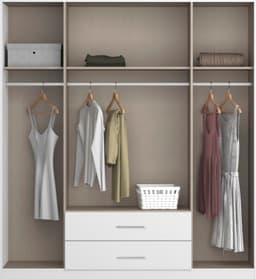 rauch Drehtürenschrank Micro | Weiß
