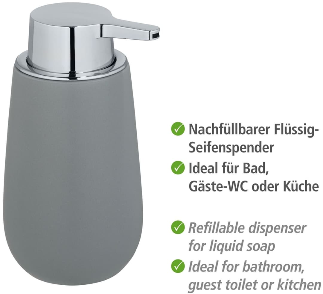 Wenko Badaccessoire-Set Badi | Grau