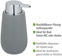 Wenko Badaccessoire-Set Badi | Grau