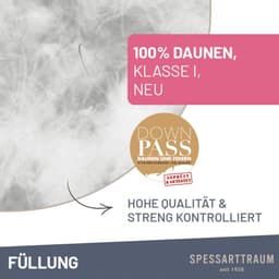SPESSARTTRAUM Daunenbettdecke Exklusiv | Weiß