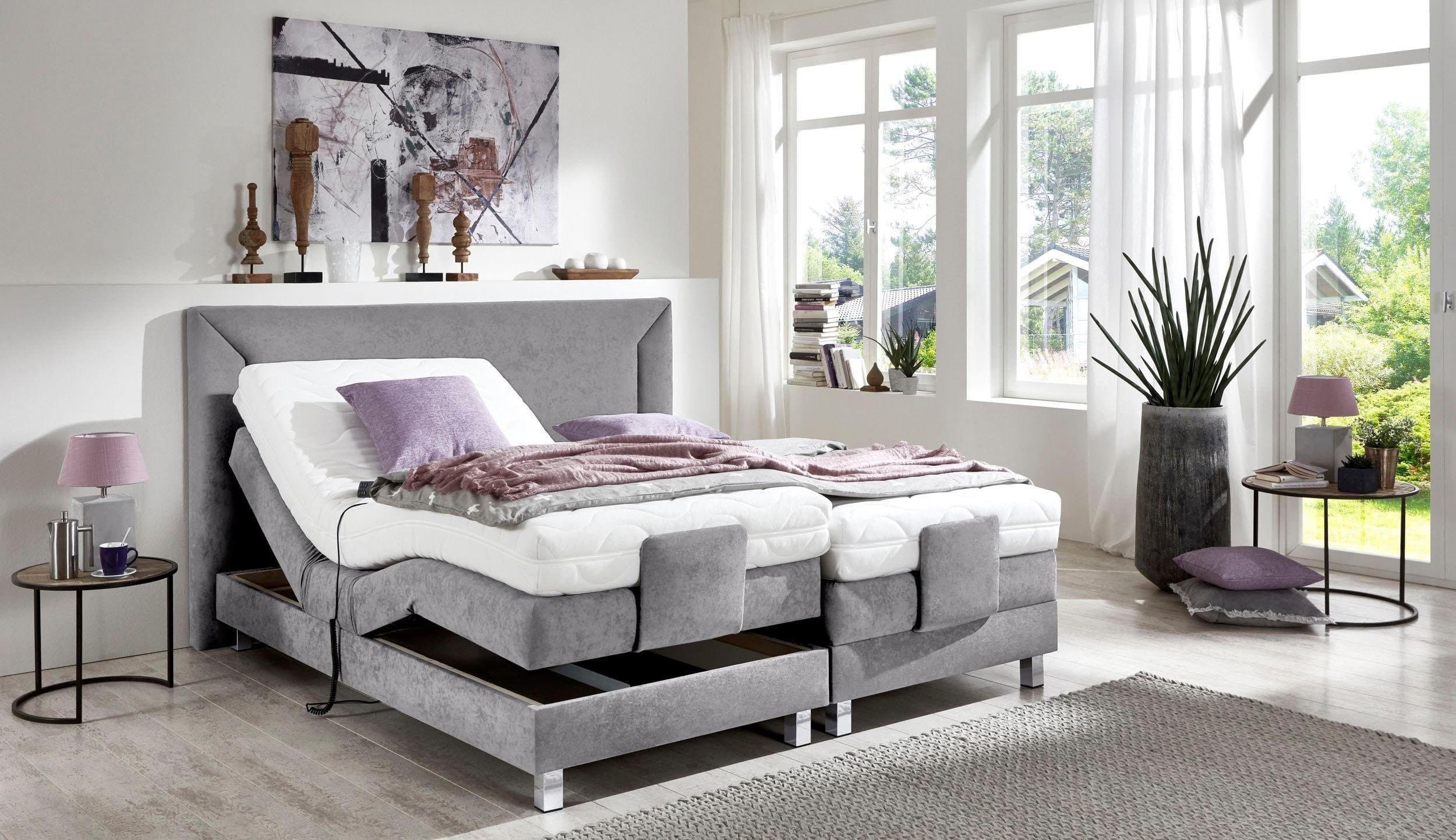 Westfalia Schlafkomfort Boxbett mit Motor | Grau