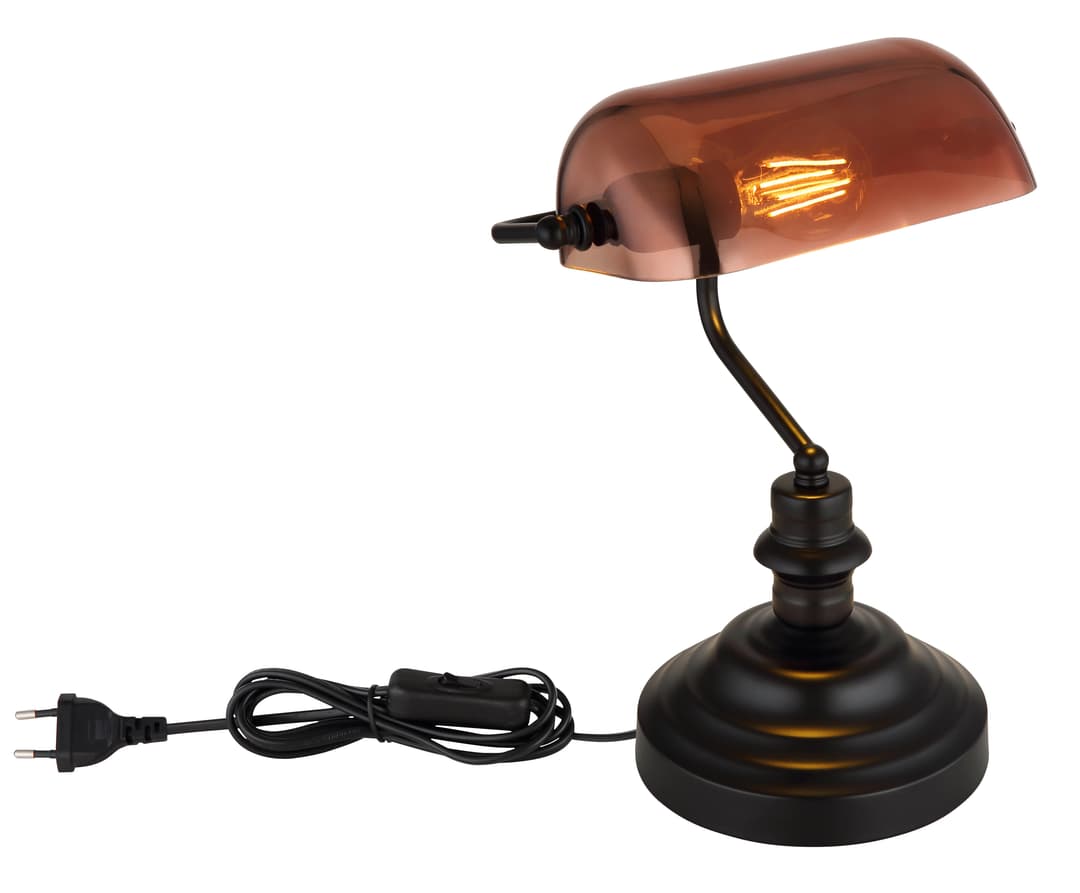 GLOBO LIGHTING Schreibtischlampe ANTIQUE | Schwarz