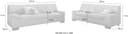 DOMO collection Polstergarnitur Norma | Beige 4